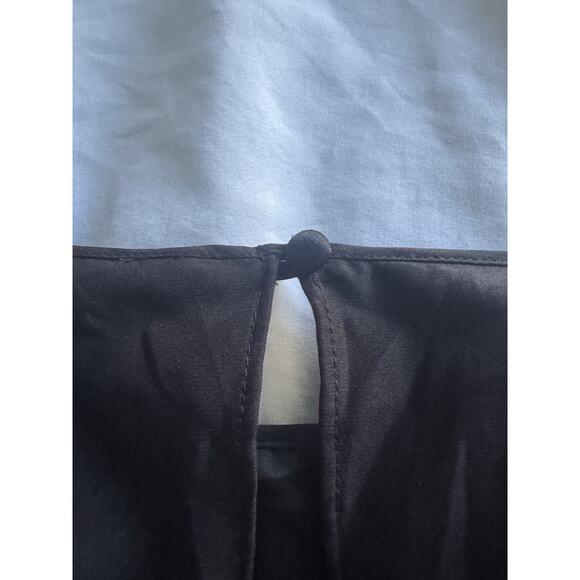 Poof Couture Black Romper Bat Witchy Cuffed Shorts Cold Shoulder Large - Picture 7 of 7